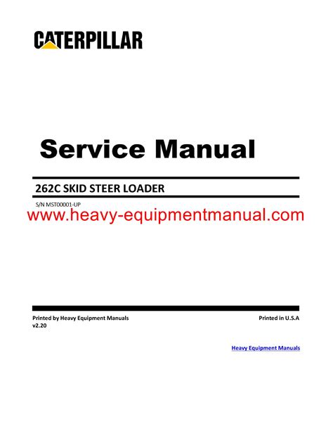 cat 262d skid steer service manual|caterpillar 262c service manual.